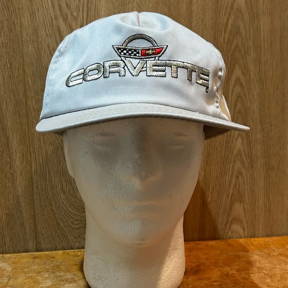 Vintage Corvette Snap Back Dorfman  Pacific Hat Light Gray With Embroidered Logo - Picture 2 of 6